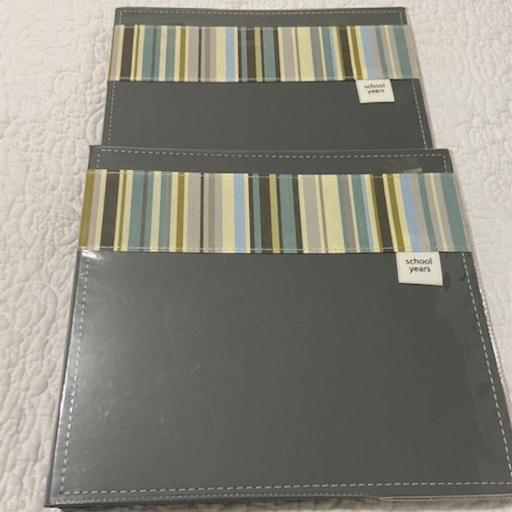 Lot of 2 Pre-Designed Scrapbook for School Years 8x8 by Colorbok
